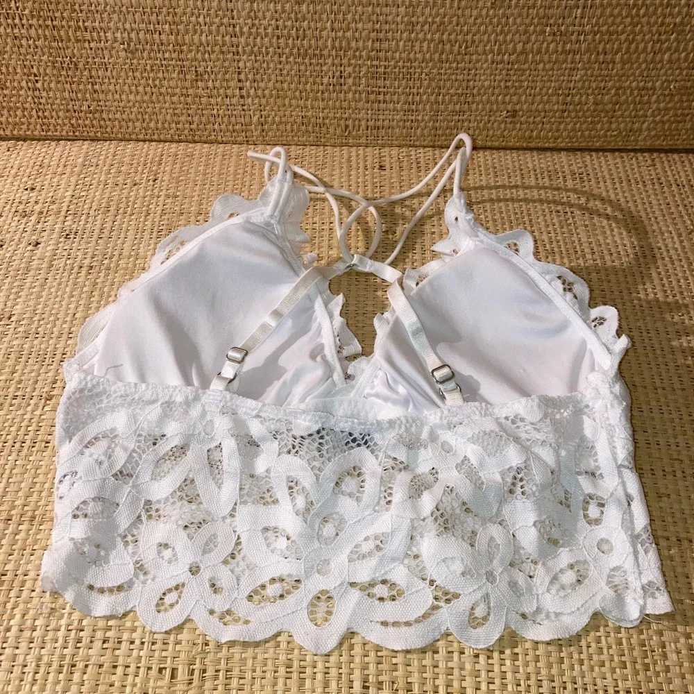 Love Tree White Lace Bralette